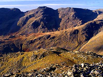 The "Sca Fells" (Sca Fell & Scafell Pike) from Crinkle Crags