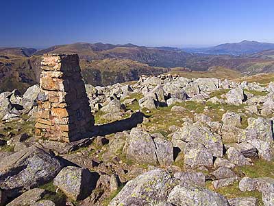 The view from High Raise, towards Borrowdale and Skiddaw - Download this Lake District Wallpaper