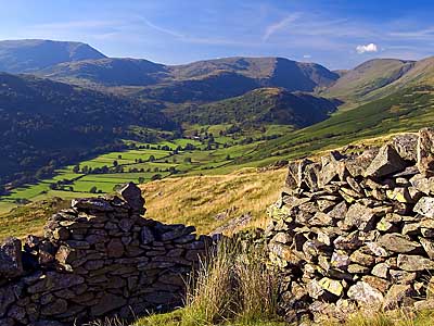 The Troutbeck Valley, looking towards High Street - Download this Lake District Wallpaper