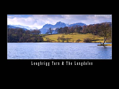 Loughrigg Tarn and The Langdales (Lake District)
